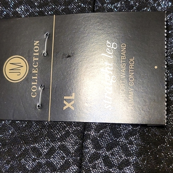 JM Collection Women's Pull- On Foil Jacquard Pants - Picture 6 of 10